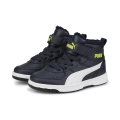 Puma Winterschuhe Rebound Joy Fur gefüttert Vorschule nachtblau/lime Kinder